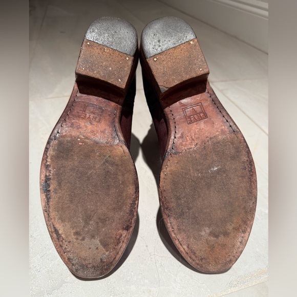 FRYE Carson Chelsea Ankle Boot Dark Brown Size 7.5 - Picture 6 of 7